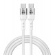 POWERTECH καλώδιο USB-C σε USB-C PTR-0167, PD 60W, copper, 1m, λευκό