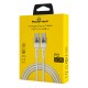 POWERTECH καλώδιο USB-C σε USB-C PTR-0167, PD 60W, copper, 1m, λευκό