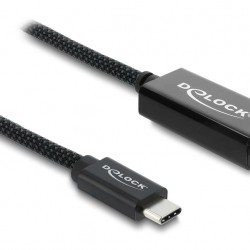 DELOCK καλώδιο USB-C σε HDMI 81704, 4K/60Hz, 2m, μαύρο