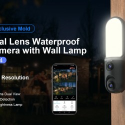 VSTARCAM smart κάμερα FC4 με φωτισμό, dual lens, 3MP, WiFi, SD, PTZ, IP66