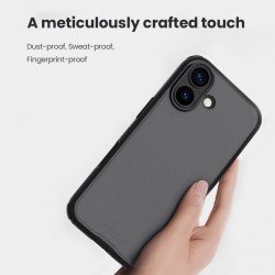 NILLKIN θήκη Super Frosted Shield Pro για Apple iPhone 17, διάφανη/μαύρη