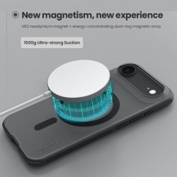 NILLKIN θήκη Super Frosted Shield Pro Magnetic για Apple iPhone 17 Air, διάφανη/μαύρη
