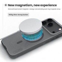 NILLKIN θήκη Super Frosted Shield Pro Magnetic για Apple iPhone 17 Pro, διάφανη/μαύρη