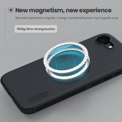 NILLKIN θήκη Super Frosted Shield Pro Magnetic για Apple iPhone 16e, μαύρη