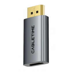 CABLETIME αντάπτορας DisplayPort σε HDMI CT-DMHF4K-AG6, 4K/60Hz, γκρι