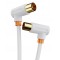 CABLETIME καλώδιο κεραίας CT-AV101-10, γωνιακό, 75 Ohm, 1m, λευκό