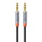 CABLETIME καλώδιο ήχου 3.5mm CT-AM35M, gold plated, 1.5m, μαύρο