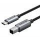 CABLETIME καλώδιο USB-C σε USB Type B CT-CMBM1, 480Mbps, 1.5m, μαύρο