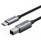 CABLETIME καλώδιο USB-C σε USB Type B CT-CMBM1, 480Mbps, 1m, μαύρο