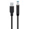 GOOBAY καλώδιο USB 3.0 σε USB Type B 95722, 0.5m, 5Gbps, μαύρο