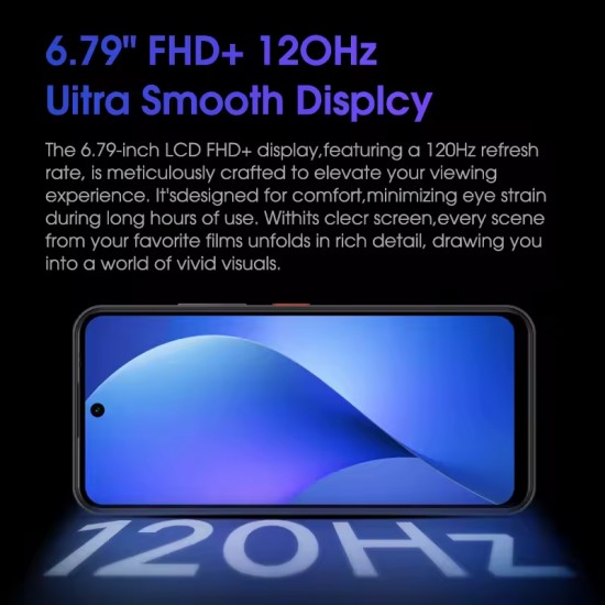 MEIZU smartphone Mblu 22 Pro, 6.79", 8/256GB, 5000mAh, μαύρο