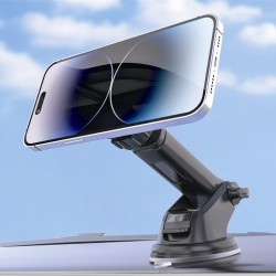 POWERTECH βάση smartphone αυτοκινήτου PT-1550 για ταμπλό, μαγνητική, μαύρη