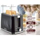 BRUNO φρυγανιέρα BRN-0274, 2 θέσεων, 900W, με σχάρα ψησίματος, μαύρη