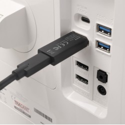 DELOCK αντάπτορας DisplayPort σε USB-C 61078, 8K/60Hz, μαύρος