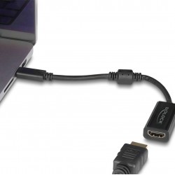 DELOCK αντάπτορας USB-C σε HDMI 61085, 8K/60Hz, μαύρος