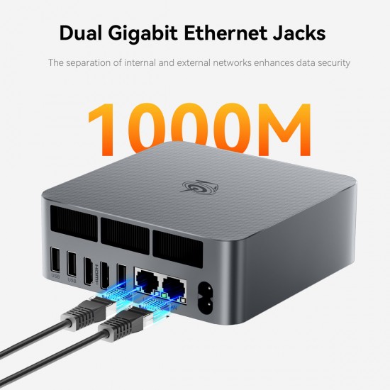 BEELINK mini PC EQR6, AMD Ryzen 9 6900HX, 24GB, 500GB M.2, Windows 11 Pro