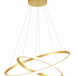 POWERTECH LED φωτιστικό οροφής PT-1526, 25W, 4000K, Φ40x120cm, χρυσό