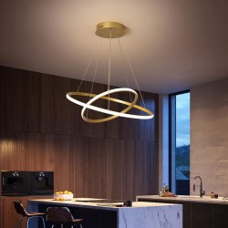 POWERTECH LED φωτιστικό οροφής PT-1528, 40W, 4000K, Φ60x120cm, χρυσό