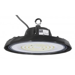 POWERTECH LED φωτιστικό καμπάνα PT-1531, 100W, 6500K, Φ30x11cm, IP65, μαύρο
