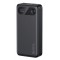 USAMS power bank CD251 με οθόνη, 3x θύρες εξόδου, 20000mAh, PD20W, μαύρο