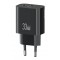 USAMS φορτιστής τοίχου CC317, USB & USB-C, 33W, GaN, μαύρος
