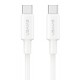 USAMS καλώδιο USB-C SJ763, 60W, 480Mbps, 1m, λευκό