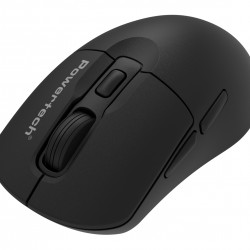 POWERTECH ασύρματο ποντίκι PT-1543, 2.4GHz & Bluetooth, έως 2400DPI, αθόρυβο, μαύρο