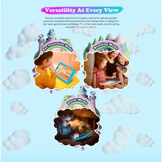 TECLAST tablet P85 Kids, 8", 3/64GB, Android 15, 5000mAh, ροζ