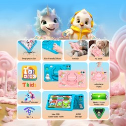 TECLAST tablet P85 Kids, 8", 3/64GB, Android 15, 5000mAh, ροζ