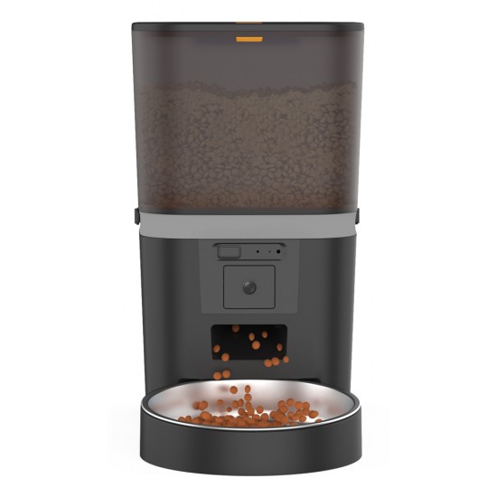 BRUNO smart ταΐστρα κατοικίδιων BRN-0270 με κάμερα 0.3MP, 6L, WiFi, μαύρη