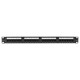 POWERTECH patch panel NETW-0046 για rack 19"/1U, 24 θυρών, CAT 6 UTP, μαύρο