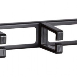 POWERTECH cable management NETW-0049 για rack 19"/1U, 5x γάντζοι, μαύρο