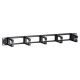 POWERTECH cable management NETW-0049 για rack 19"/1U, 5x γάντζοι, μαύρο