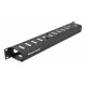 POWERTECH cable management NETW-0047 για rack 19"/1U, μεταλλικό, μαύρο