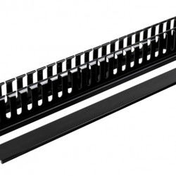 POWERTECH cable management NETW-0048 για rack 19"/1U, πλαστικό, μαύρο
