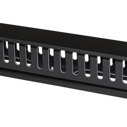 POWERTECH cable management NETW-0048 για rack 19"/1U, πλαστικό, μαύρο