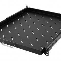 POWERTECH πτυσσόμενο ράφι για rack 19" NETW-0041, βάθος 570mm, μαύρο
