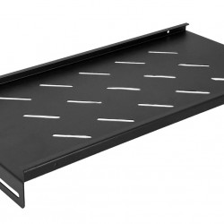 POWERTECH σταθερό ράφι για rack 19" NETW-0042, βάθος 250mm, μαύρο
