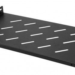 POWERTECH σταθερό ράφι για rack 19" NETW-0042, βάθος 250mm, μαύρο