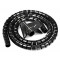 POWERTECH δεματικό καλωδίων TIES-083, πλαστικό, Φ20mm, 2m, μαύρο