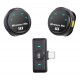 UPTECH ασύρματα μικρόφωνα UPWS-08 με θήκη φόρτισης, USB-C, 2.4GHz, μαύρο