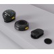UPTECH ασύρματα μικρόφωνα UPWS-08 με θήκη φόρτισης, USB-C, 2.4GHz, μαύρο