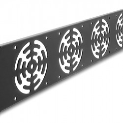 DELOCK κάλυμμα για 4x 80mm ανεμιστήρες 67416 για rack 19"/2U, μεταλλικό, μαύρο