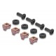 DELOCK κάλυμμα για 8x 40mm ανεμιστήρες 67414 για rack 19"/1U, μεταλλικό, μαύρο