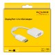 DELOCK αντάπτορας DisplayPort σε VGA 61007, Full HD, passive, λευκός