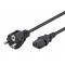 POWERTECH καλώδιο τροφοδοσίας CAB-P048, 3x 0.75mm², copper, 1m, μαύρο