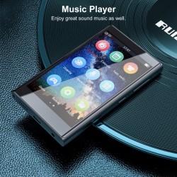 RUIZU MP3 player H10 με οθόνη αφής 3.8", 16GB, Bluetooth, μαύρο