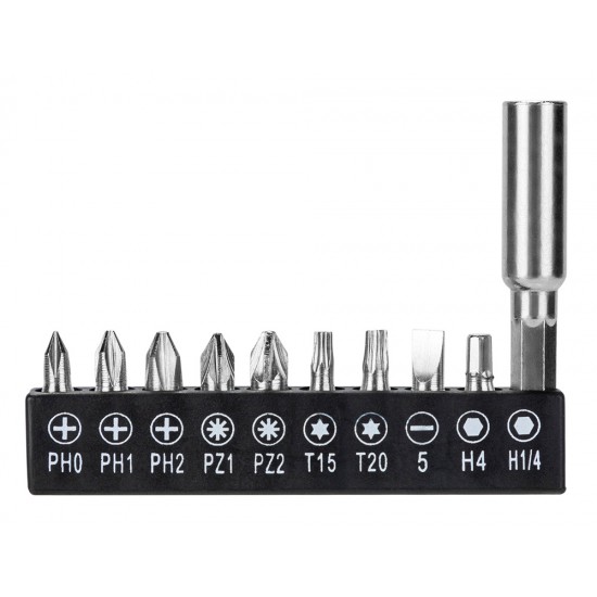 DELI κατσαβίδι μπαταρίας με μύτες DL-DP04-E2B1, LED φακός, 1500mAh