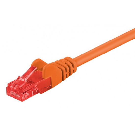 GOOBAY καλώδιο δικτύου 95594, CAT 6 U/UTP, CCA, 250MHz, 1.5m, πορτοκαλί