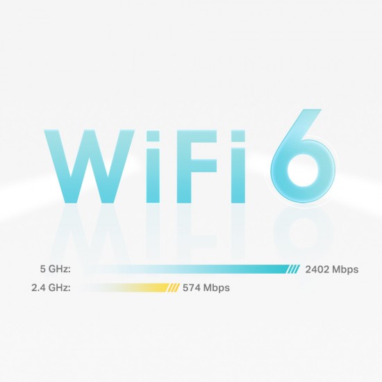 TP-LINK Home Mesh WiFi 6 System Deco X50, 3000Mbps AX3000, V1.0, 2τμχ